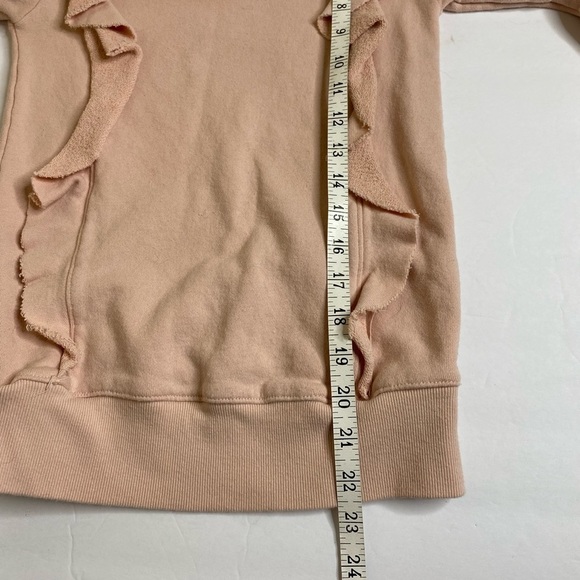 AVEC LES FILLES PINK RUFFLE SWEATSHIRT TOP - Picture 7 of 7
